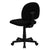 Mid-Back Black Fabric Swivel Task Office Chair By Flash Furniture | Office Chairs | Modishstore - 3