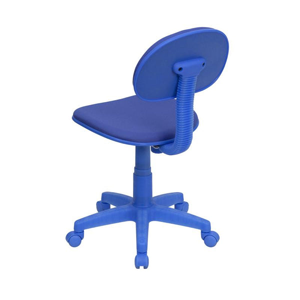 Blue Fabric Swivel Task Office Chair By Flash Furniture | Office Chairs | Modishstore - 3
