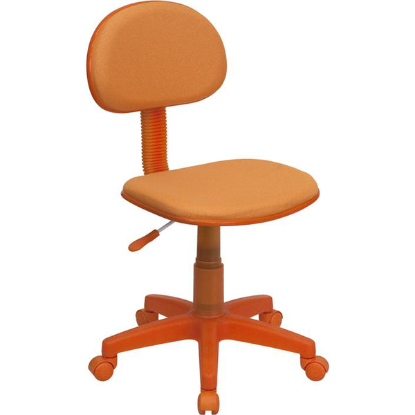 Orange Fabric Swivel Task Office Chair By Flash Furniture | Office Chairs | Modishstore