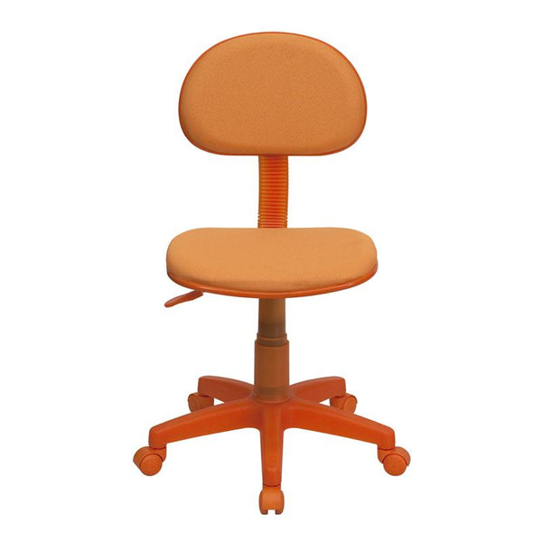 Orange Fabric Swivel Task Office Chair By Flash Furniture | Office Chairs | Modishstore - 4