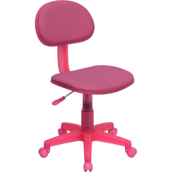 Pink Fabric Swivel Task Office Chair By Flash Furniture | Office Chairs | Modishstore