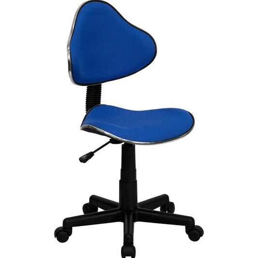 Blue Fabric Swivel Ergonomic Task Office Chair By Flash Furniture | Office Chairs | Modishstore