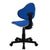 Blue Fabric Swivel Ergonomic Task Office Chair By Flash Furniture | Office Chairs | Modishstore - 3