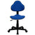 Blue Fabric Swivel Ergonomic Task Office Chair By Flash Furniture | Office Chairs | Modishstore - 4