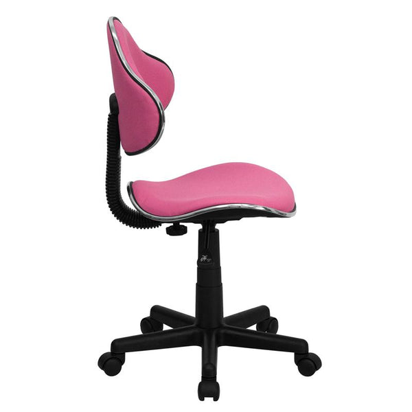 Pink Fabric Swivel Ergonomic Task Office Chair By Flash Furniture | Office Chairs | Modishstore - 2