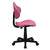 Pink Fabric Swivel Ergonomic Task Office Chair By Flash Furniture | Office Chairs | Modishstore - 2