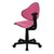 Pink Fabric Swivel Ergonomic Task Office Chair By Flash Furniture | Office Chairs | Modishstore - 3
