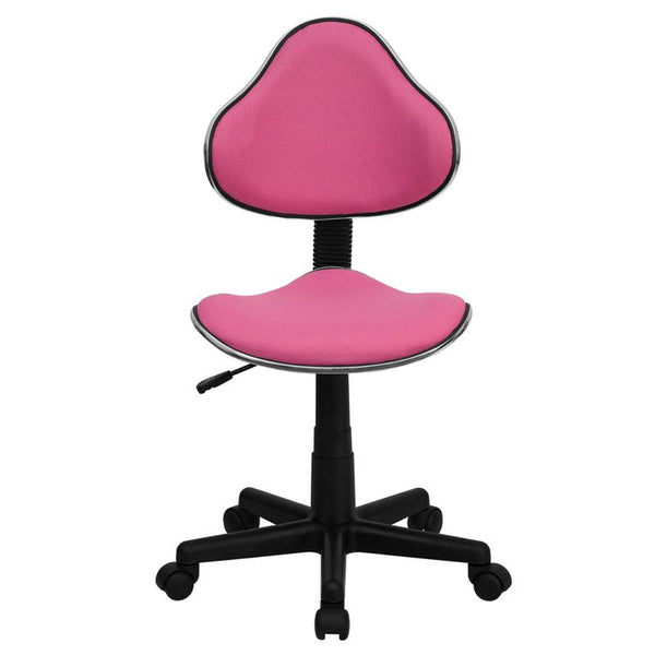 Pink Fabric Swivel Ergonomic Task Office Chair By Flash Furniture | Office Chairs | Modishstore - 4