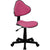 Pink Fabric Swivel Ergonomic Task Office Chair By Flash Furniture | Office Chairs | Modishstore