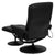 Massaging Multi-Position Recliner With Side Pocket And Ottoman In Black Leathersoft By Flash Furniture | Chairs & Recliners | Modishstore - 3