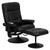 Massaging Multi-Position Recliner With Side Pocket And Ottoman In Black Leathersoft By Flash Furniture | Chairs & Recliners | Modishstore