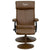 Personalized Contemporary Multi-Position Headrest Recliner And Ottoman With Wrapped Base In Palimino Leathersoft By Flash Furniture | Chairs & Recliners | Modishstore