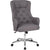 Chambord Home And Office Upholstered High Back Chair In Light Gray Fabric By Flash Furniture | Office Chairs | Modishstore