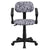 Black And White Zebra Print Swivel Task Office Chair With Arms By Flash Furniture | Office Chairs | Modishstore - 4