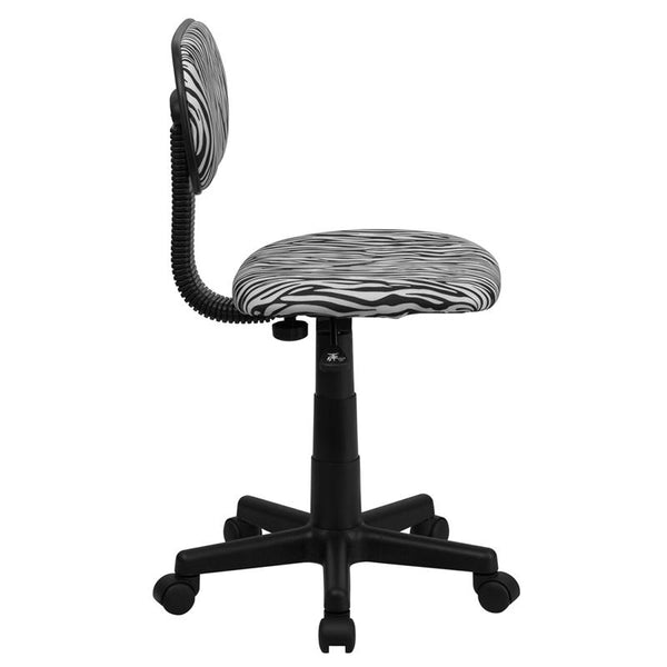 Black And White Zebra Print Swivel Task Office Chair By Flash Furniture | Office Chairs | Modishstore - 2