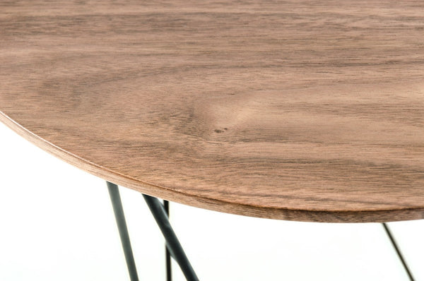 Vig Furniture Modrest Spoke Modern Walnut End Table | Modishstore | End Tables-3