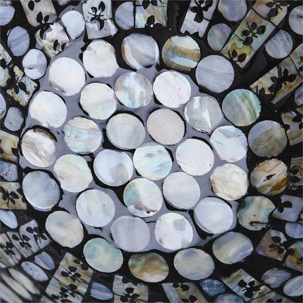 Tozai MOP Circles Lacquered Round Bowls - Set Of 3