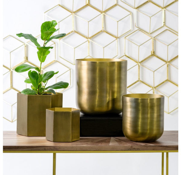 Hex Planter Set of 4 by Gold Leaf Design Group | Planters, Troughs & Cachepots | Modishstore-2