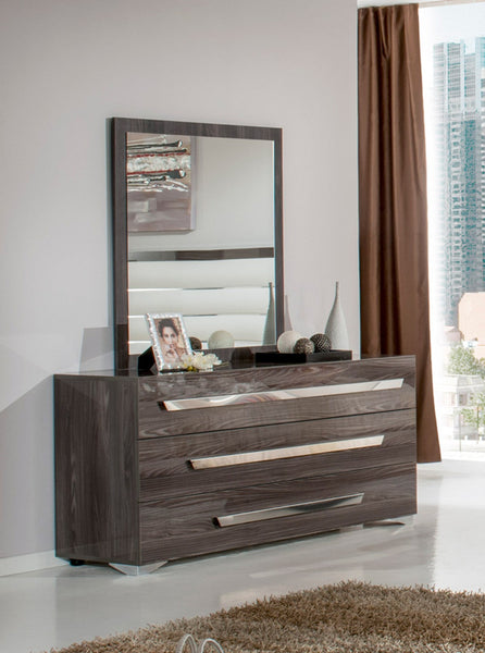 Vigfurniture Nova Domus Capulet Italian Modern Grey Mirror | Modishstore | Mirrors