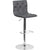 Contemporary Button Tufted Gray Vinyl Adjustable Height Barstool With Chrome Base By Flash Furniture | Bar Stools | Modishstore