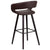 Brynn Series 29'' High Contemporary Cappuccino Wood Barstool In Brown Vinyl By Flash Furniture | Bar Stools | Modishstore - 3