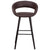 Brynn Series 29'' High Contemporary Cappuccino Wood Barstool In Brown Vinyl By Flash Furniture | Bar Stools | Modishstore - 4