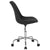 Aurora Series Mid-Back Black Fabric Task Office Chair With Pneumatic Lift And Chrome Base By Flash Furniture | Office Chairs | Modishstore - 2