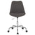 Aurora Series Mid-Back Dark Gray Fabric Task Office Chair With Pneumatic Lift And Chrome Base By Flash Furniture | Office Chairs | Modishstore - 4