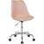 Aurora Series Mid-Back Pink Fabric Task Office Chair With Pneumatic Lift And Chrome Base By Flash Furniture | Office Chairs | Modishstore
