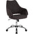 Madrid Home And Office Upholstered Mid-Back Chair In Black Fabric By Flash Furniture | Office Chairs | Modishstore
