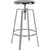 Toledo Industrial Style Barstool With Swivel Lift Adjustable Height Seat In Chrome Finish By Flash Furniture | Bar Stools | Modishstore