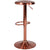 Madrid Series Adjustable Height Retro Barstool In Rose Gold Finish By Flash Furniture | Bar Stools | Modishstore - 3