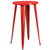 24'' Round Red Metal Indoor-Outdoor Bar Height Table By Flash Furniture | Outdoor Tables | Modishstore