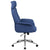 High Back Desk Chair | Blue Upholstered Swivel Chair For Desk And Office By Flash Furniture | Office Chairs | Modishstore - 2