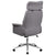 High Back Gray Fabric Executive Swivel Office Chair With Chrome Base And Fully Upholstered Arms By Flash Furniture | Office Chairs | Modishstore - 3