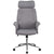 High Back Gray Fabric Executive Swivel Office Chair With Chrome Base And Fully Upholstered Arms By Flash Furniture | Office Chairs | Modishstore - 4