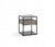 Vig Furniture Modrest Perkins Modern Smoked Glass & Grey End Table | Modishstore | End Tables