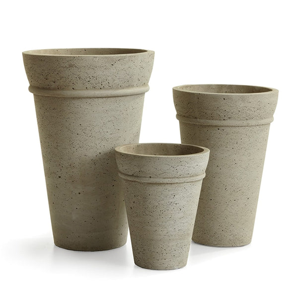 Concretelite Cailen Round Tall Pots “ Set Of 3 By Napa Home & Garden