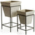 Concretelite Cailen Square Pots on Stands “ Set of 2