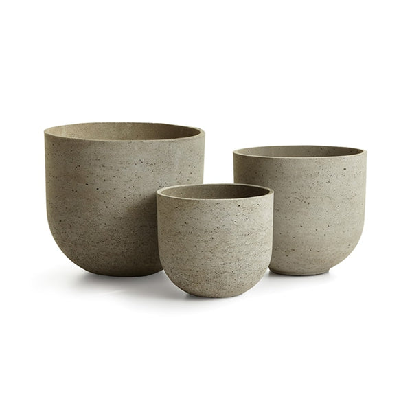 Concretelite Jesse Pots - Set of 3 By Napa Home & Garden