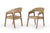 Vig Furniture Modrest Clive Modern Taupe & Walnut Dining Chair | Modishstore | Dining Chairs