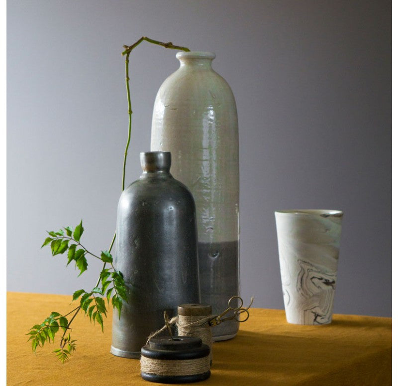 Antique Grey Leaded Jug Vases | Vases | Modishstore-6