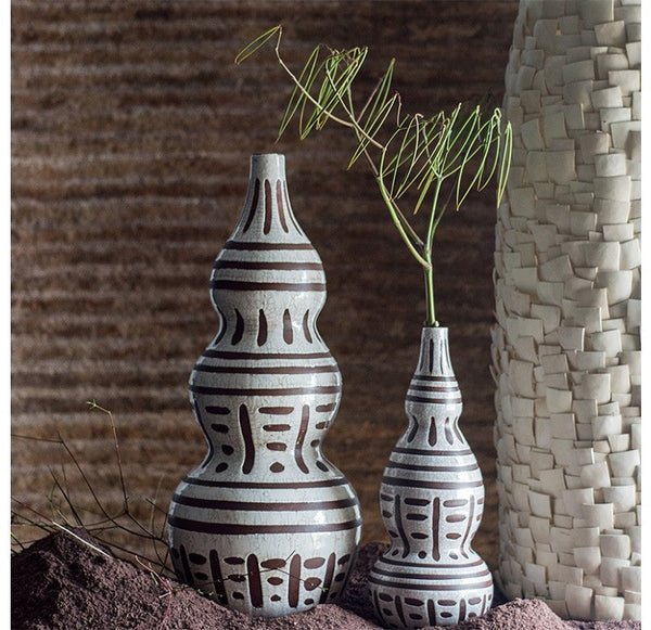 Gold Leaf Design Group Gourda Sculpture Vases | Vases | Modishstore-4