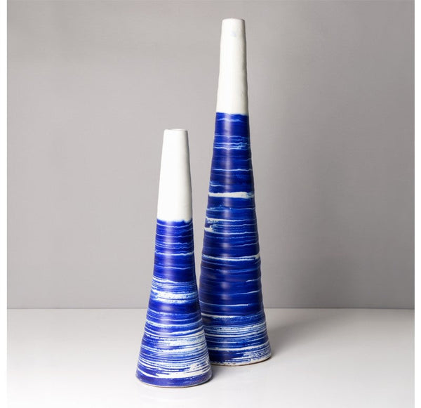 Fuji Vase ( Set of 2) by Gold Leaf Design Group | Vases | Modishstore-7