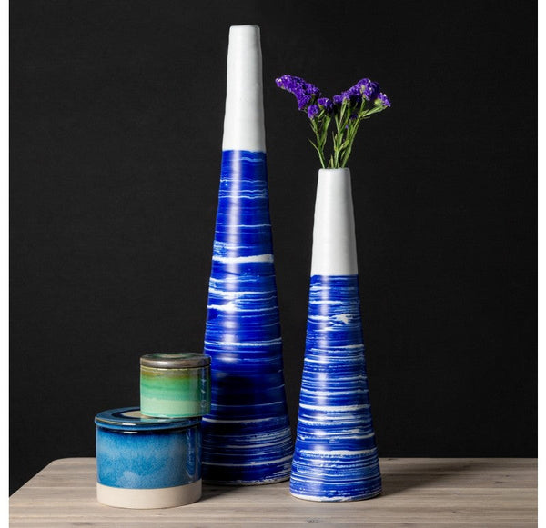 Fuji Vase ( Set of 2) by Gold Leaf Design Group | Vases | Modishstore-2