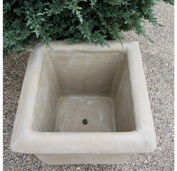 Limestone Planter, Cube Set of 4 by Gold Leaf Design Group | Outdoor Planters, Troughs & Cachepots | Modishstore-3