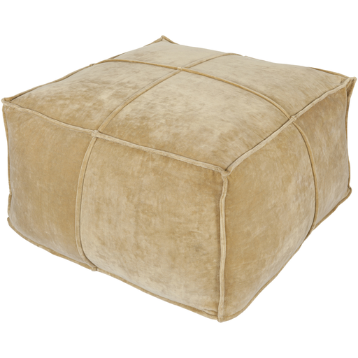 Surya Cotton Velvet Cube Pouf - Solid - CVPF-001 | Poufs | Modishstore-3