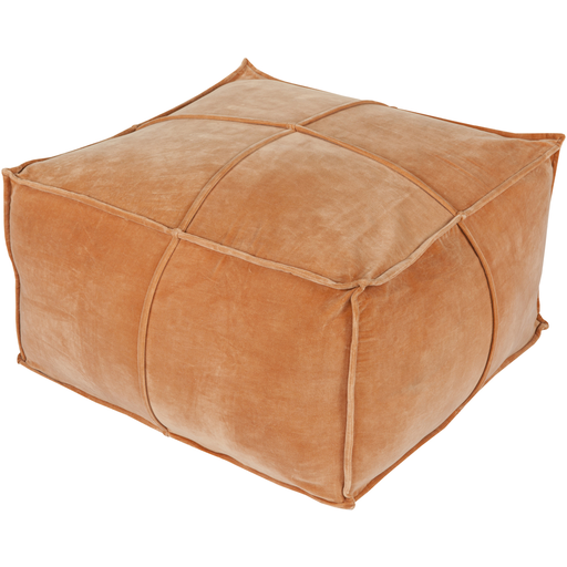 Surya Cotton Velvet Cube Pouf - Solid - CVPF-001 | Poufs | Modishstore-4