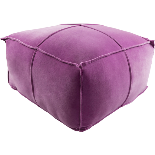 Surya Cotton Velvet Cube Pouf - Solid - CVPF-001 | Poufs | Modishstore-6