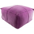 Surya Cotton Velvet Cube Pouf - Solid - CVPF-001 | Poufs | Modishstore-6